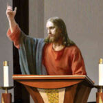 Jesus in church