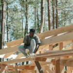 Builder on roof