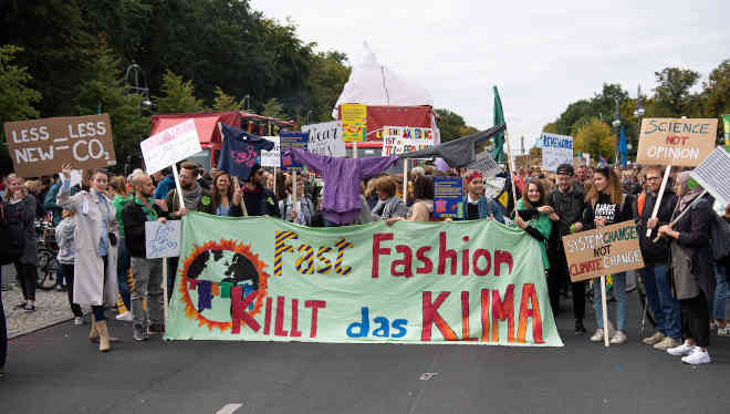 Demonstration against fast fashion