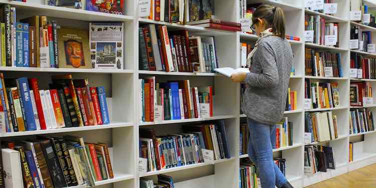 Books in library