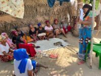 Teaching women in Mozambique