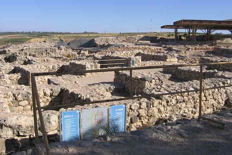 Remains of chambered gate at Hazor.