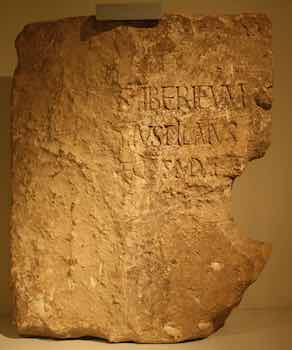 Pontius Pilate inscription