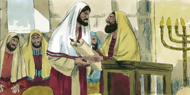 Jesus in the synagogie
