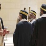 Jesus arguing with Pharisees